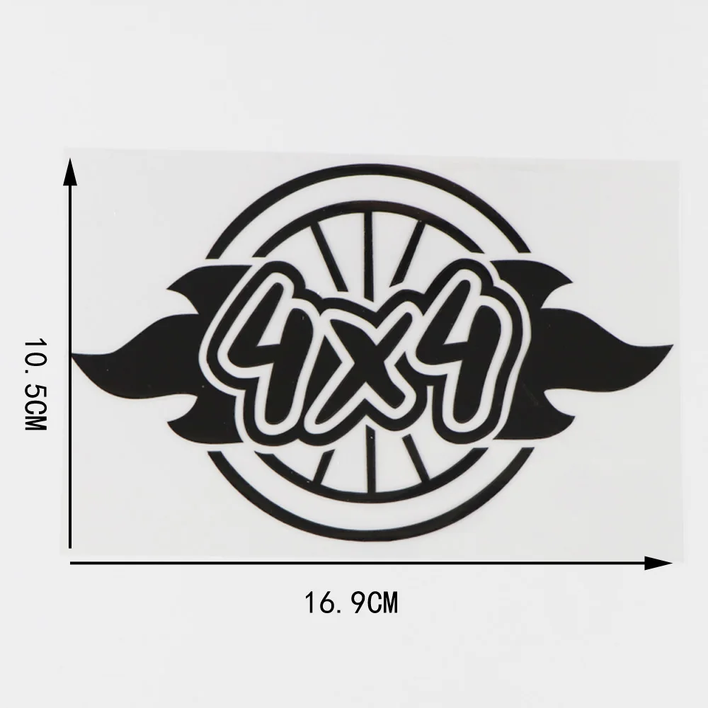 

16,9*10,5 см 4X4 индивидуальная Автомобильная Наклейка Виниловая наклейка мультяшный узор аксессуары