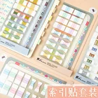 8 листов, наклейка с указателем цвета Morandi, наклейка с разными этикетками, маркер метки, бумажный дневник, ежедневник, записываемый стикер, милые канцелярские товары