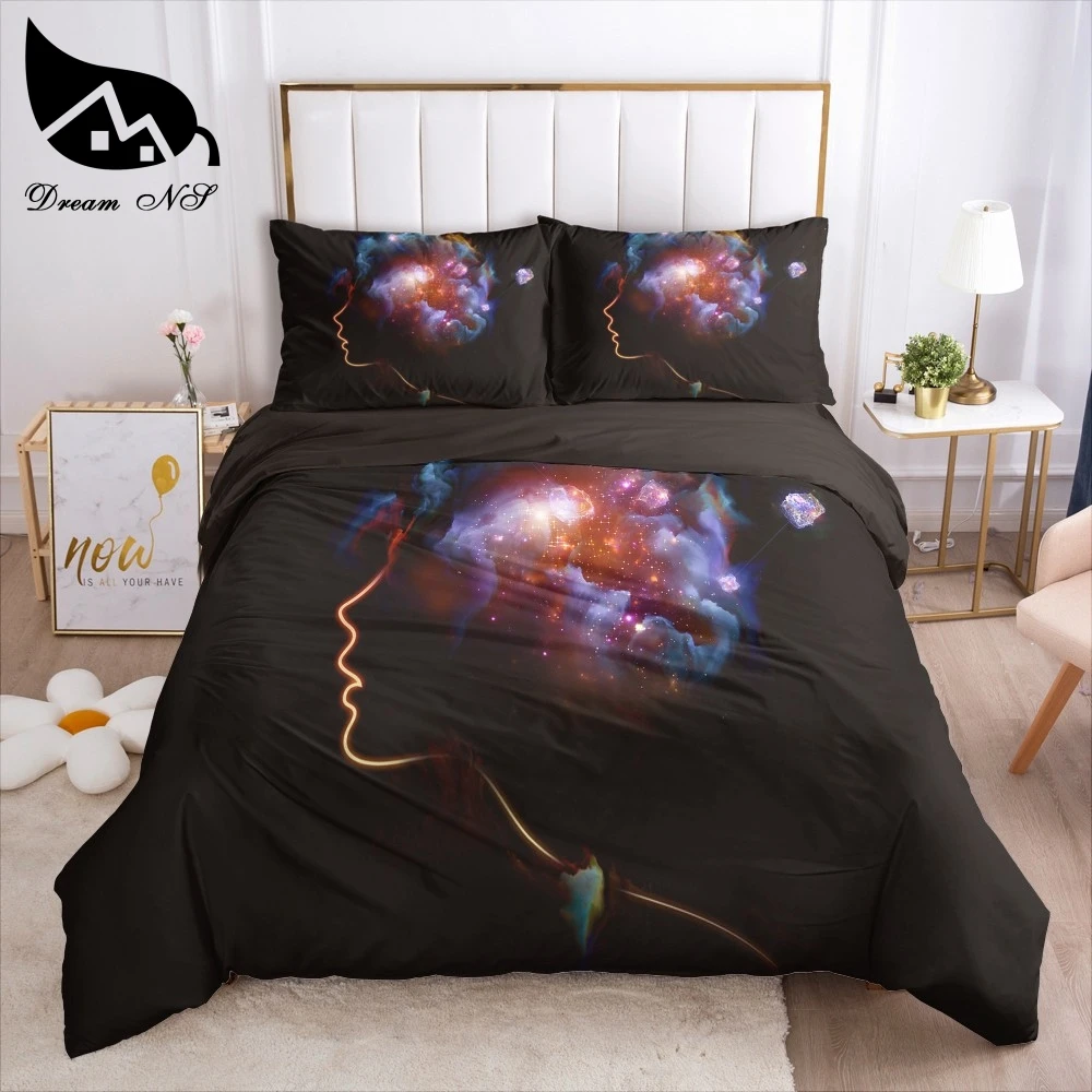 Dream NS Starry Sky Bedding set Bedding Home Textiles Set Dream Starry Sky Skull duvet cover set juego de cama