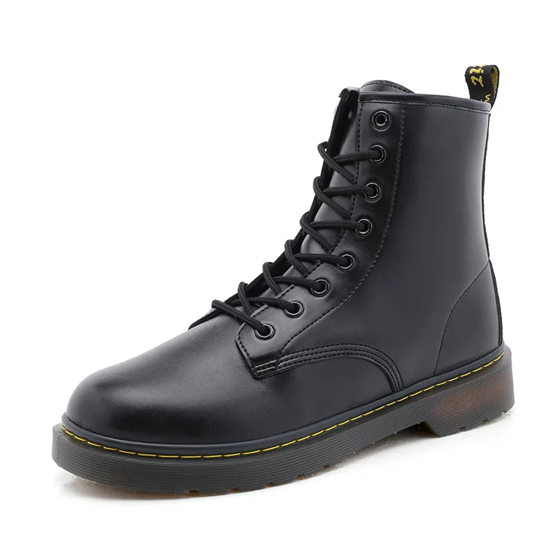 

2021 Spring Autumn New British Style Men's Boots Low Heel Round Toe Causal Martin Boots Comfortable Wear-resisting Waterproof