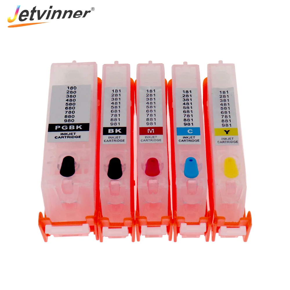 Jetvinner PGI 280 CLI 281 XXL многоразовый картридж для принтера Canon PIXMA TR7520 TR8520 TS8220 TS8320 TS6320 с