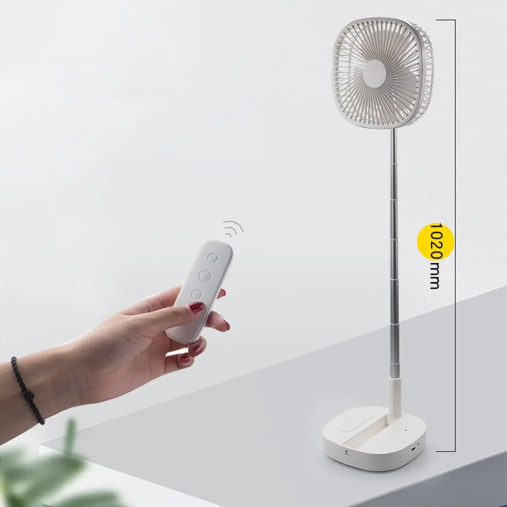 

3 in 1 4 Speed Electric Fan Folding Telescopic Floor Fan Desktop Fan Desktop Air Conditioner Cooler for Office Household Travel