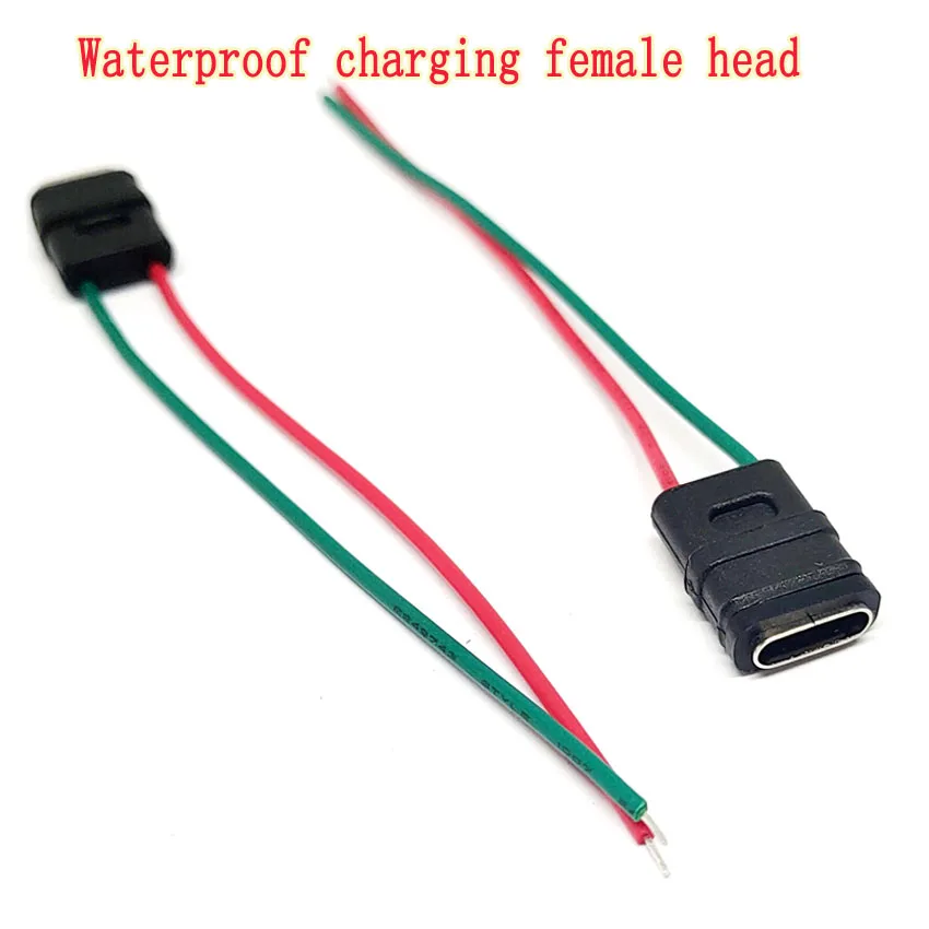 1-10 шт. USB 3.1 разъем Type-C 8pin 2 сварочный провод женский водонепроницаемый гнездовой
