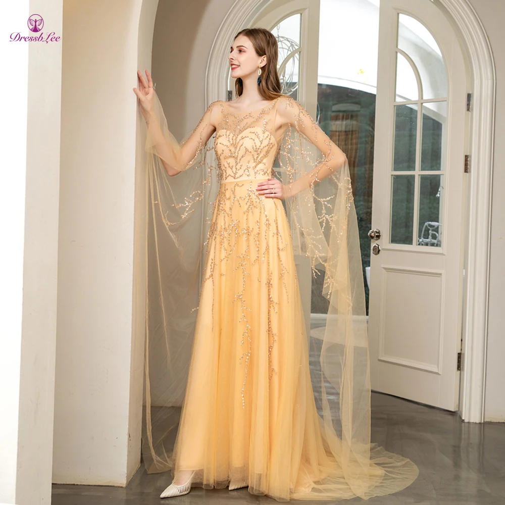 DressbLee блестящее длинное платье для выпускного вечера с курткой украшенное