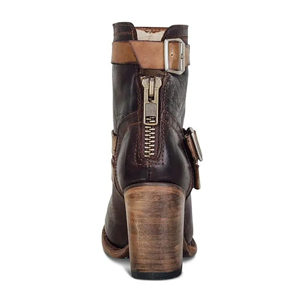 2019 г. Хит продаж женские ботинки однотонные на танкетке с круглым носком большие