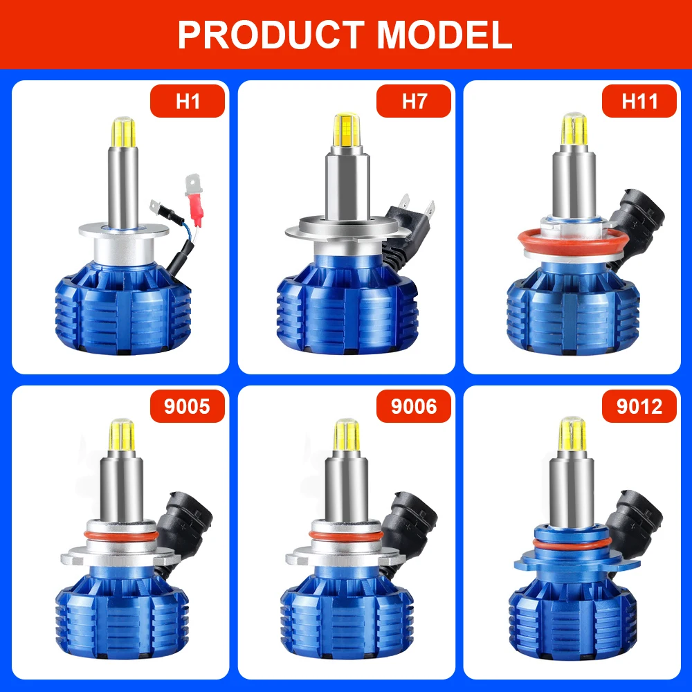 Светодиодная лампа EURS H7 H1 H3 H8 H11 9005 HB3 9006 HB4 D1S D2S D3S D4S Canbus автомобильные фары