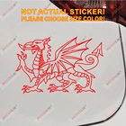 Виниловая наклейка Red Dragon Welsh Y Ddraig Goch для автомобиля, без фона