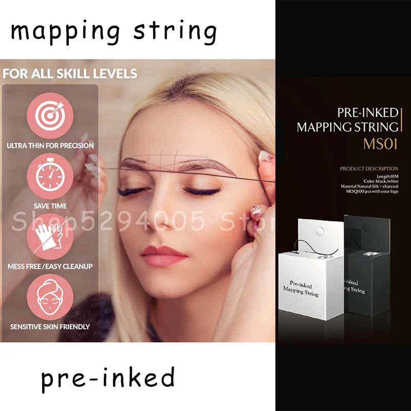 Микроблейдинг предварительно затвердевшие Струны для бровей пигментные струны