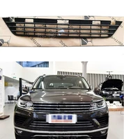 for vw touareg 2016 2018 front face bumper electroplating lower middle grid ventilation air intake and heat dissipation grille