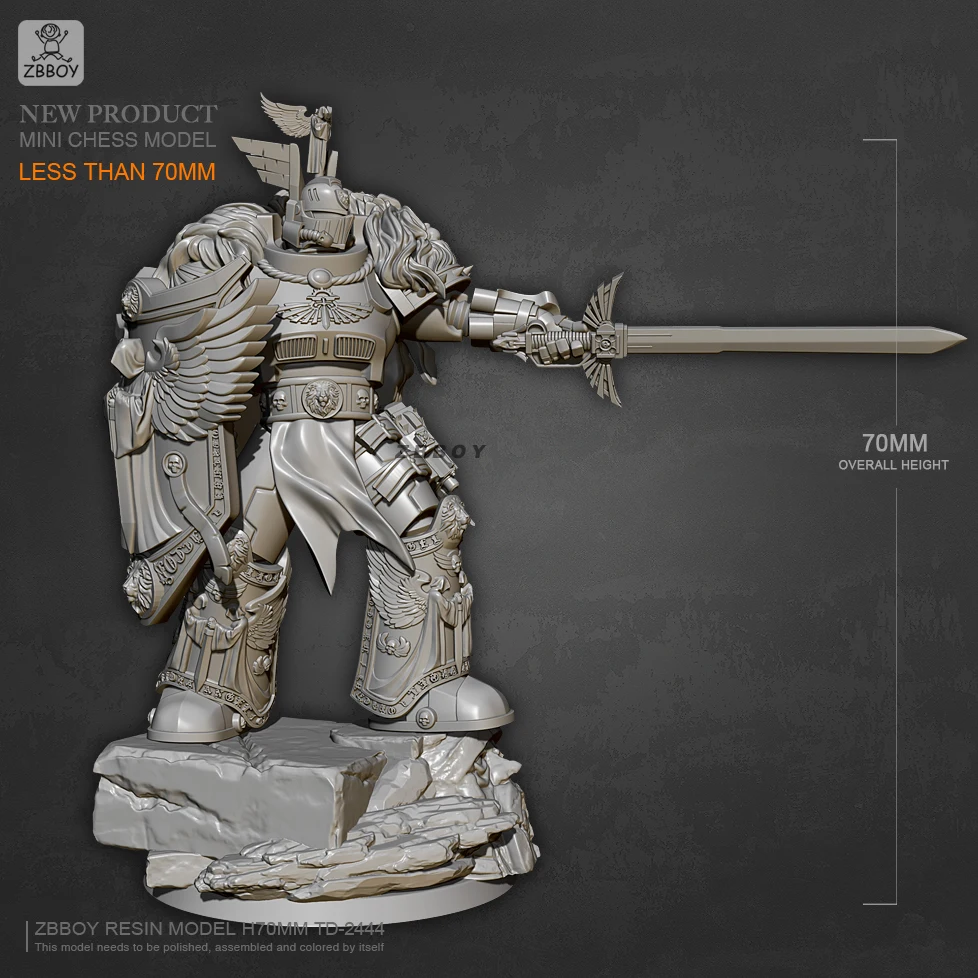 

70mm Resin model kits DIY toy self-assembled TD-2444