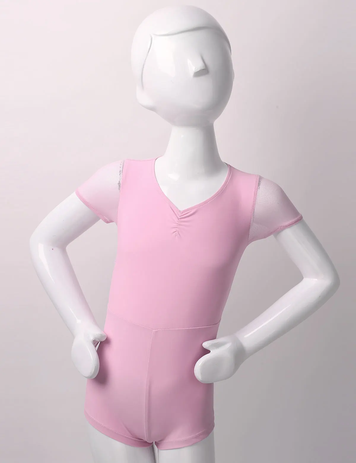 Детские спортивные боди для девочек с вырезами спереди балета гимнастики трико