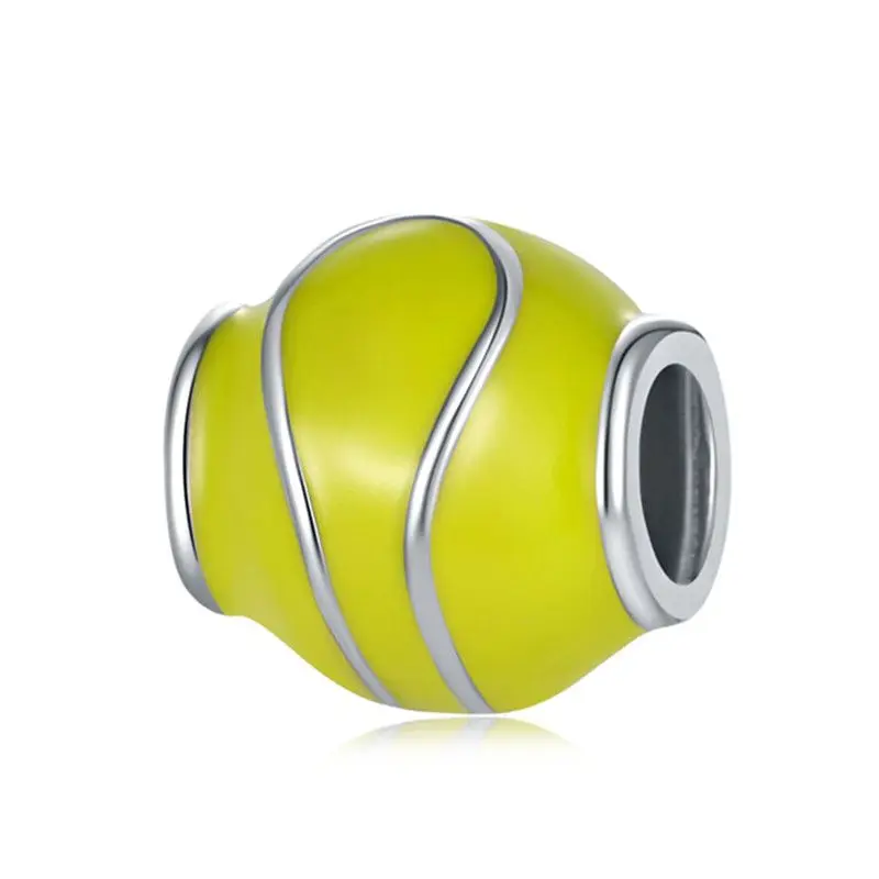 

1 шт. новый милый мини-кулон в виде бейсбола DIY бусины подходят для оригинального Pandora Шарм-браслета Женские Ювелирные изделия Подарки