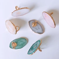 6 colors resin stone color nail ring palette finger ring plate acrylic uv gel polish cream foundation mixing nail art equipment