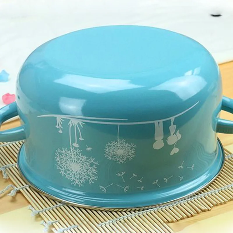 Эмалированный горшок суповый Подарочная кастрюля для индукционной плиты