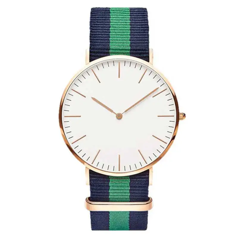 Горячая Распродажа модные повседневные кварцевые женские часы с нейлоновым