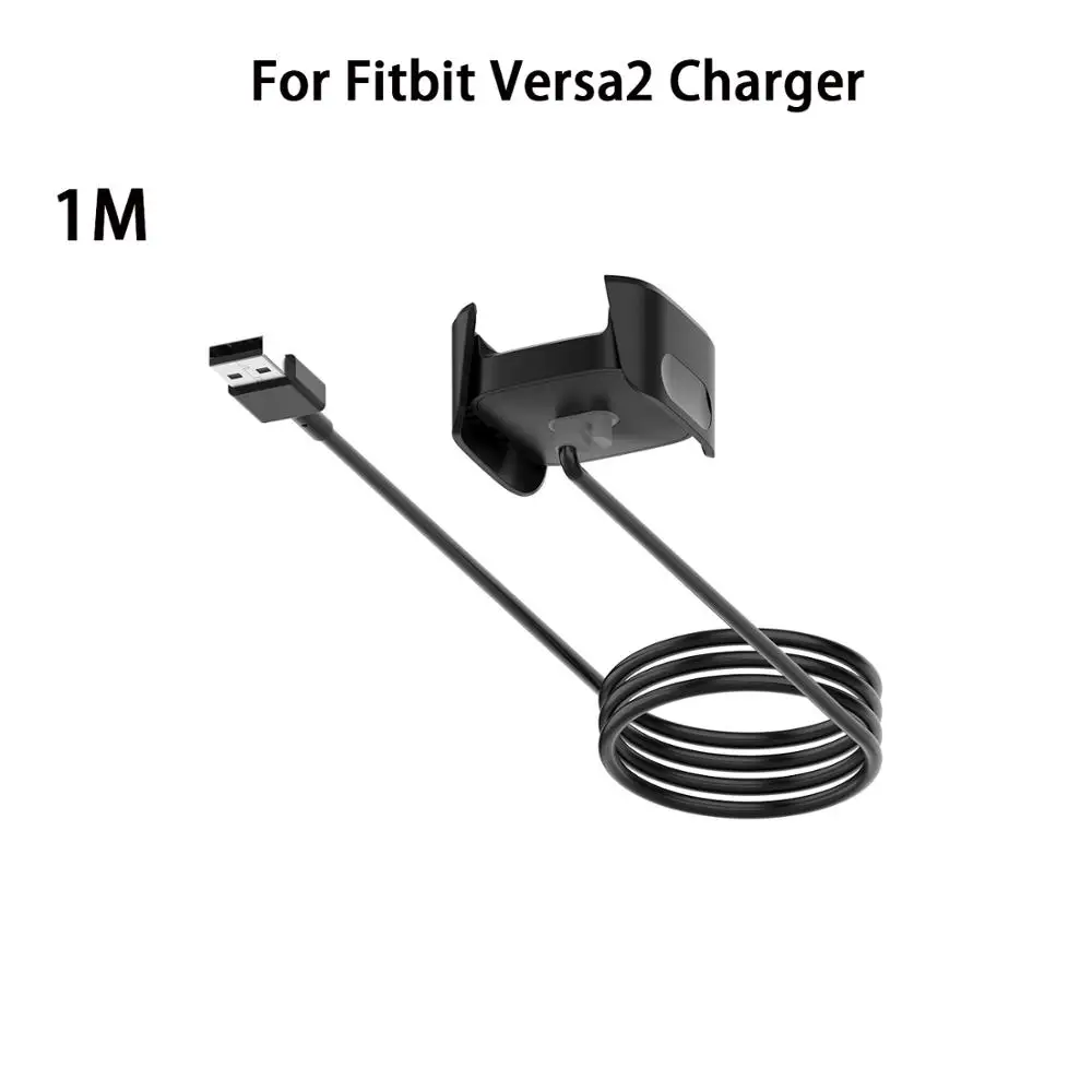 For Fitbit Versa2 Сменное USB зарядное устройство для Fitbit зарядки смарт-браслет usb зарядный кабель для fitbit versa, ремешок 2/versa браслет адаптер - Цвет: For Fitbit Versa2