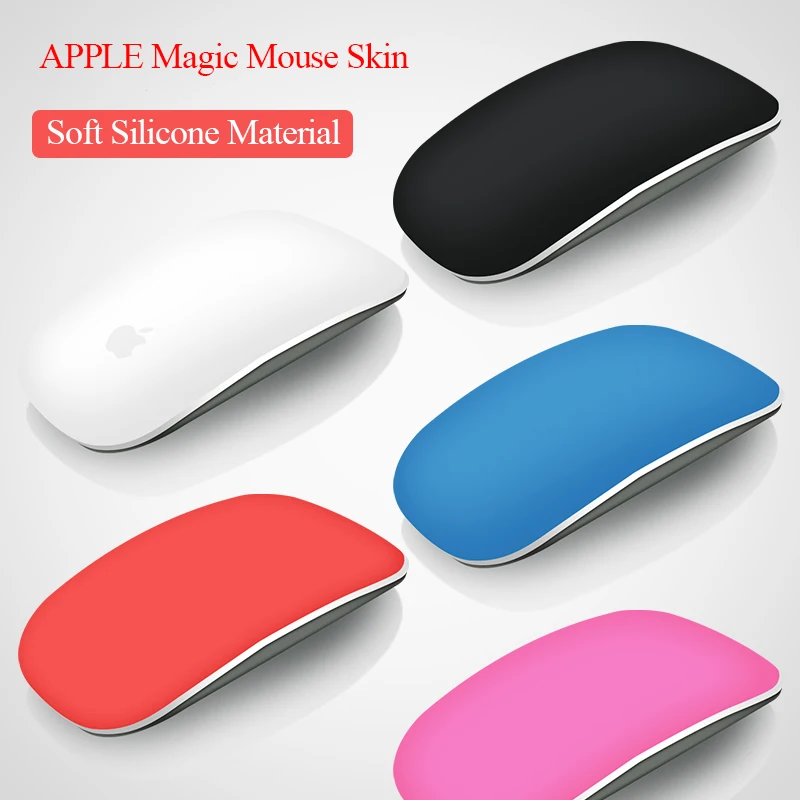 Цветной силиконовый чехол для мыши Apple Macbook Air Pro 11 12 13 15 защитная наклейка Magic Mouse