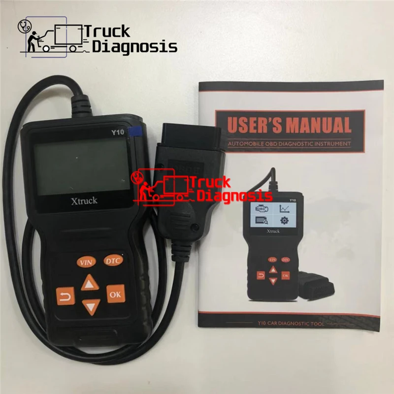 Xtruck Y10 считыватель кодов OBD2 автомобильный диагностический сканер OBDii двигателя