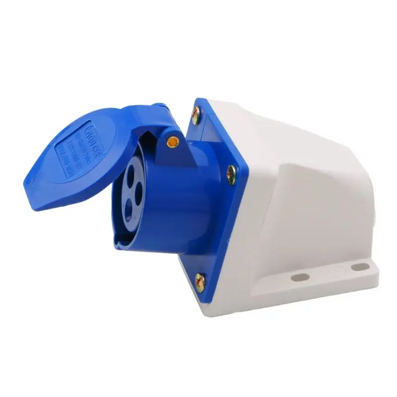 

P15D 16 Amp 3 Pin Industrial Socket 220-250V Weatherproof IP44 2P+E 3Phase 16A