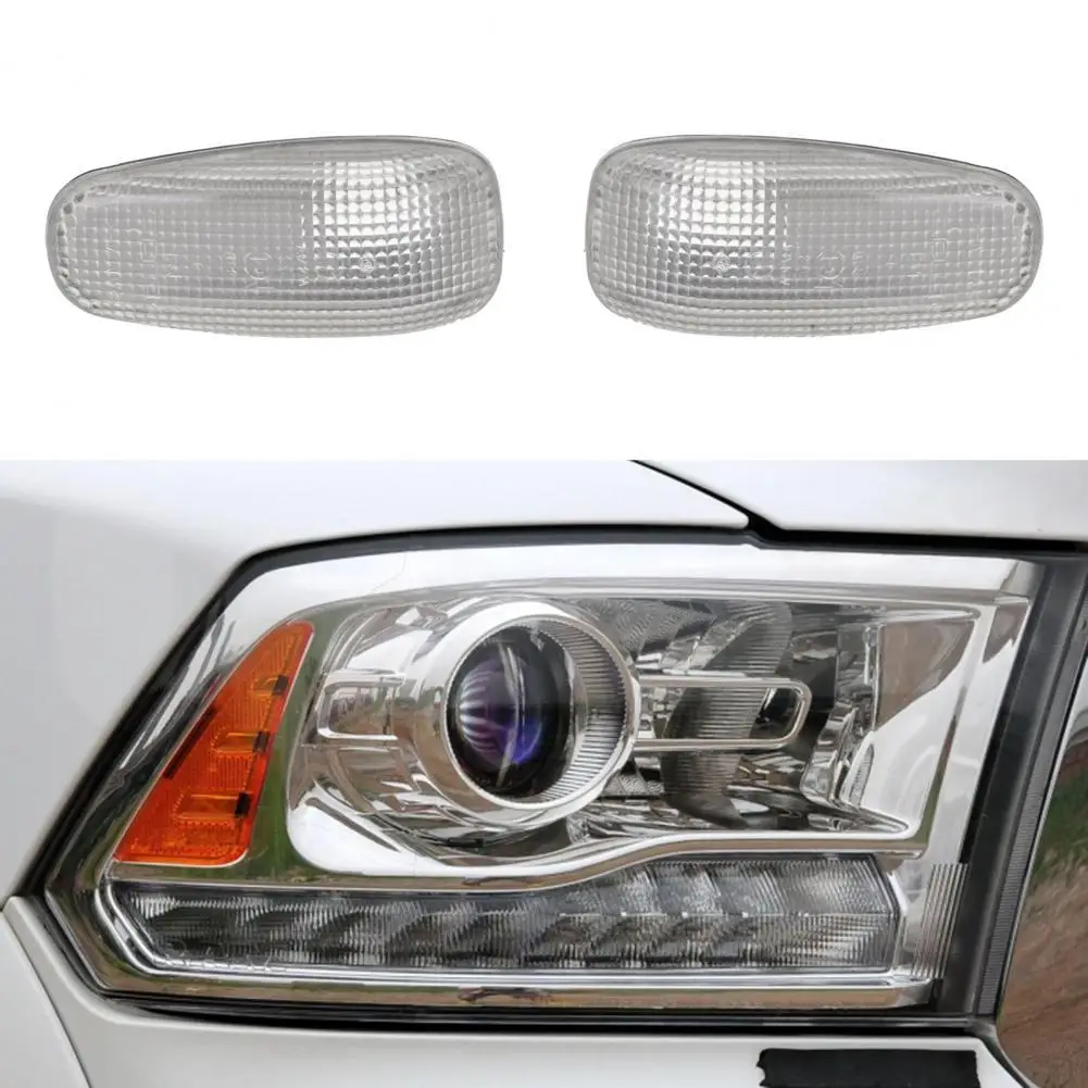 

2Pcs Professional Car Turn Signal Side Repeater Light Cover Trim Guard 05124431AA for Dodge Ram