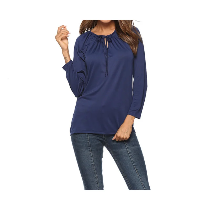 

RICORIT 2020 Fashion Long Sleeve Shirt Women Casual Tops Milk Silk Shirts