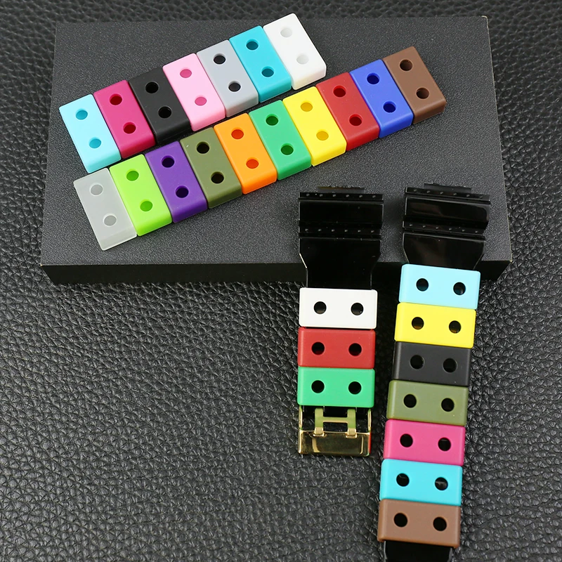 2Pcs Watch accessories resin strap loop for Casio G-SHOCK watch strap 18mm20mm22mm24mm waterproof rubber strap ring movable ring