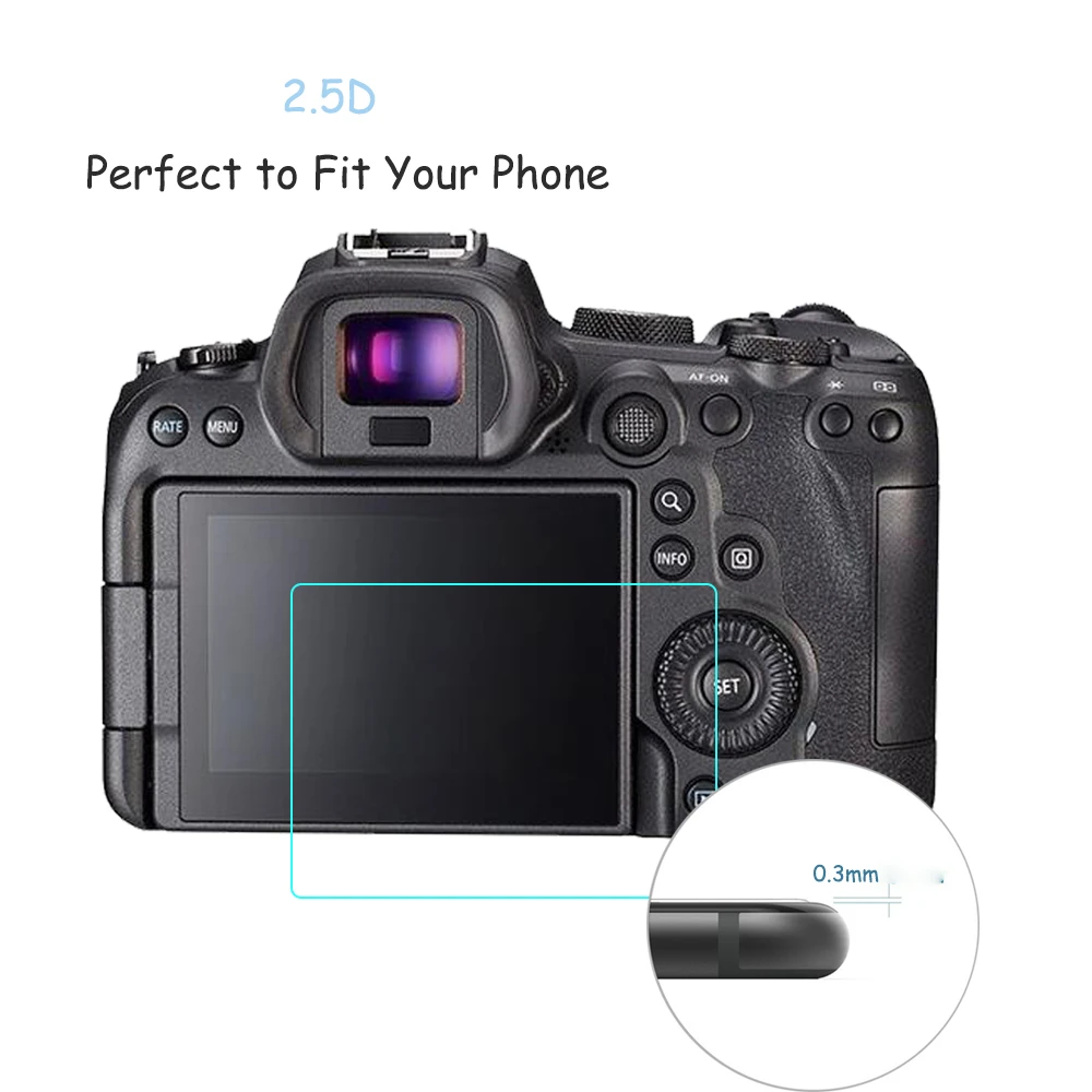 2 шт. для Canon EOS R6 R5 R3 R 90D II Mark пленка цифровой камеры с защитой от царапин 9H