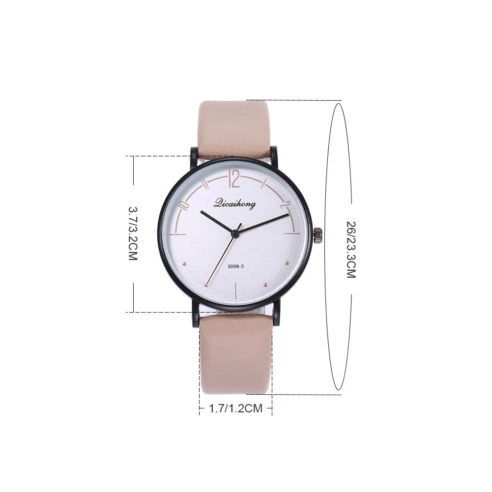 

Casual Men and Women Watches Unisex Round Dial Arabic Numbers Quartz Analog Wrist Watch Couple Watch Gift relojes para mujer