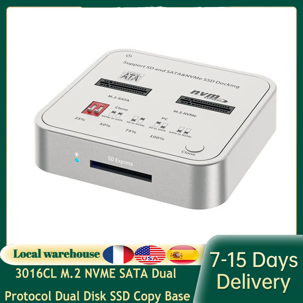 

Двухпротокольная док-станция для жестких дисков 3016CL M.2 NVME SATA