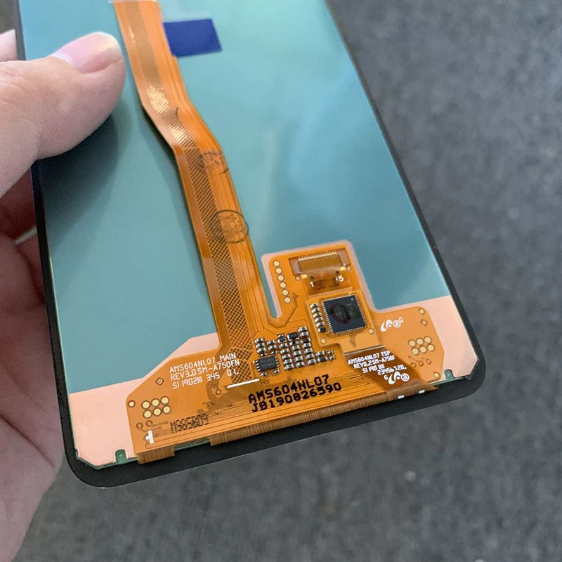1 шт. предварительно протестированный OLED ЖК-дисплей в сборе для samsung Galaxy A7 A750 A750F сенсорный экран передняя стеклянная панель с объективом
