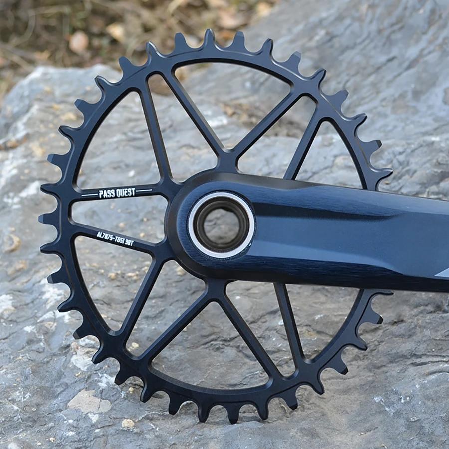 PASS QUEST oval bike Chainring 30/32/34/36/38/40T MTB Narrow Wide Bicycle Chainwheel for deore xt M7100 M8100 M9100 12S Crankset