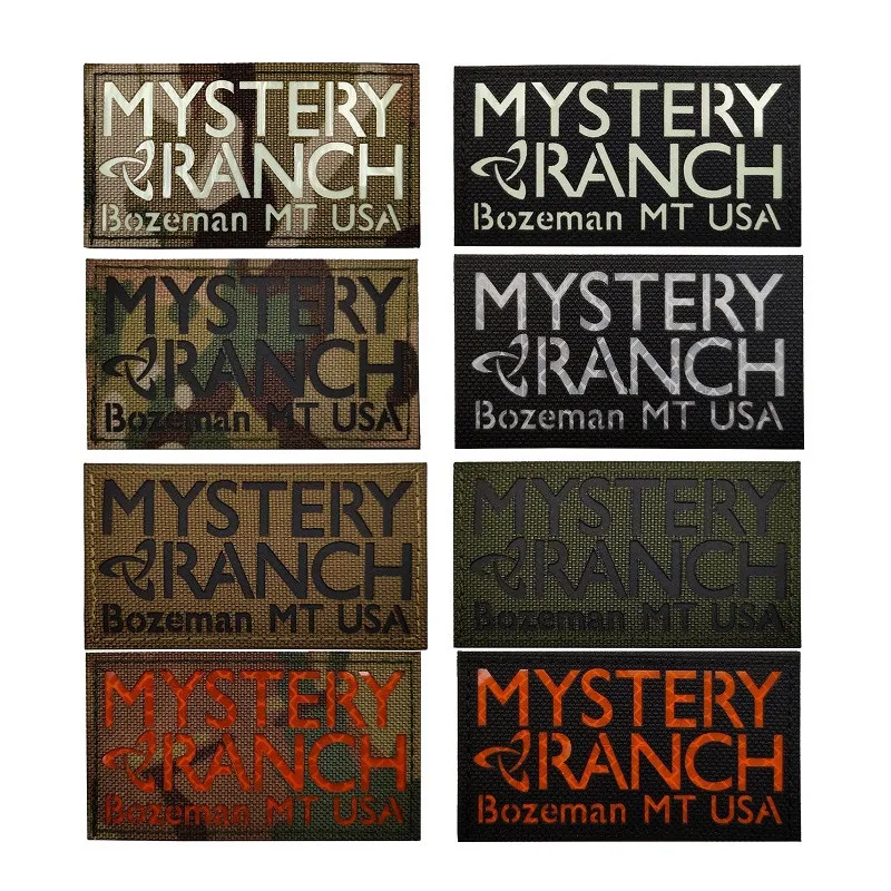 Мистический ранчо тактический рюкзак наклейка в виде главы IR Noctilucent Bozeman MT US