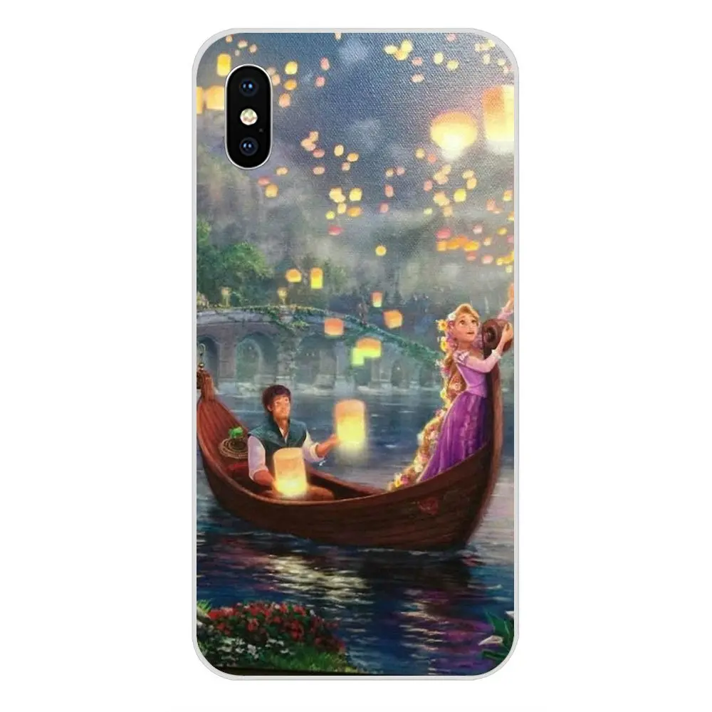as picture Чехол модные светильники Рапунцель платье принцессы для Huawei NOVA 2 V20 Y3II Y5 Y5II Y6 Y6II Y7 Y9 G8 G9 GR3 GR5 GX8 Prime - Цвет: as picture