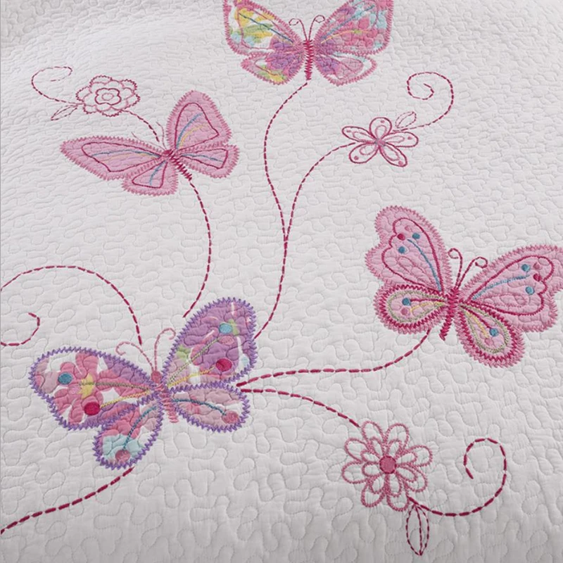 Комплект постельного белья из 3 предметов роскошное покрывало с вышивкой в виде