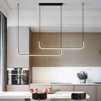 sandiy led pendant lamp for dining room table minimalist long hanging light modern chanderlier for kitchen home decor dimmable