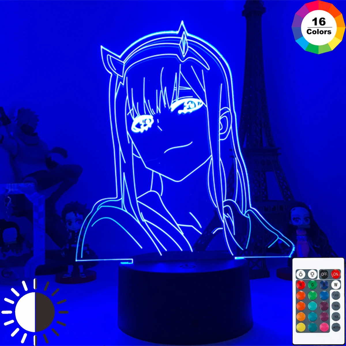 

Anime 3d Lamp Zero Two Figure Nightlight Kids Child Girls Bedroom Decor Light Manga Gift Night Light Lamp Darling In The Franxx.