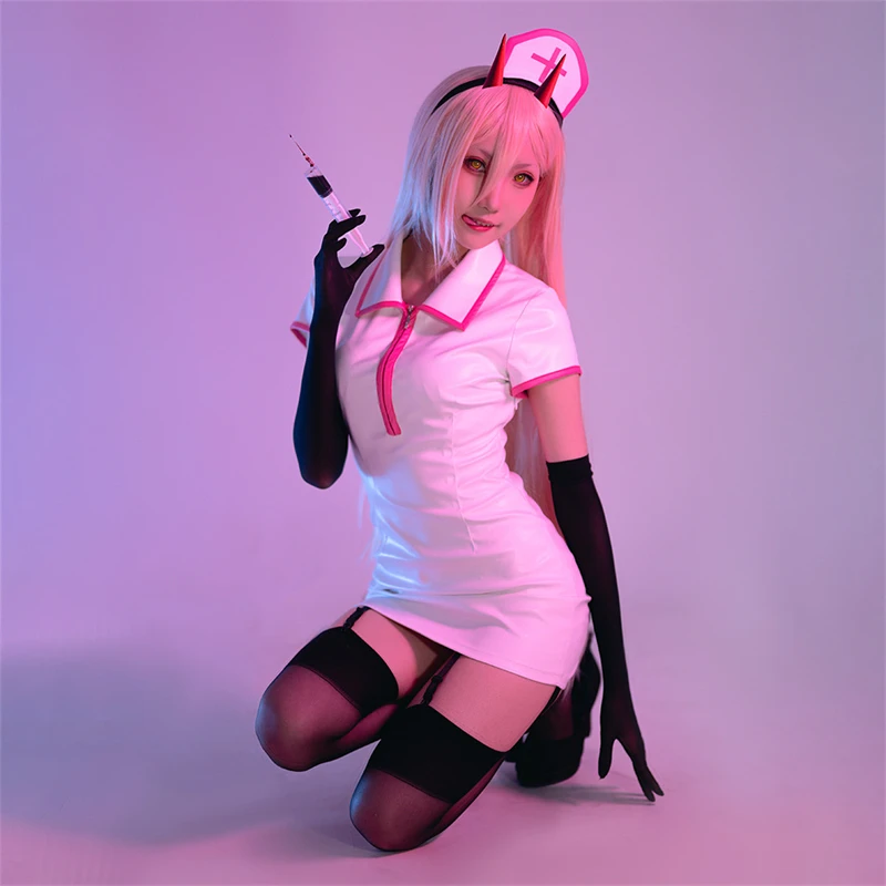 

Chainsaw Man Power Anime Cosplay Costume Sexy Nurse Dress Halloween Costumes For Women Carnival Expo Performance Makima COS