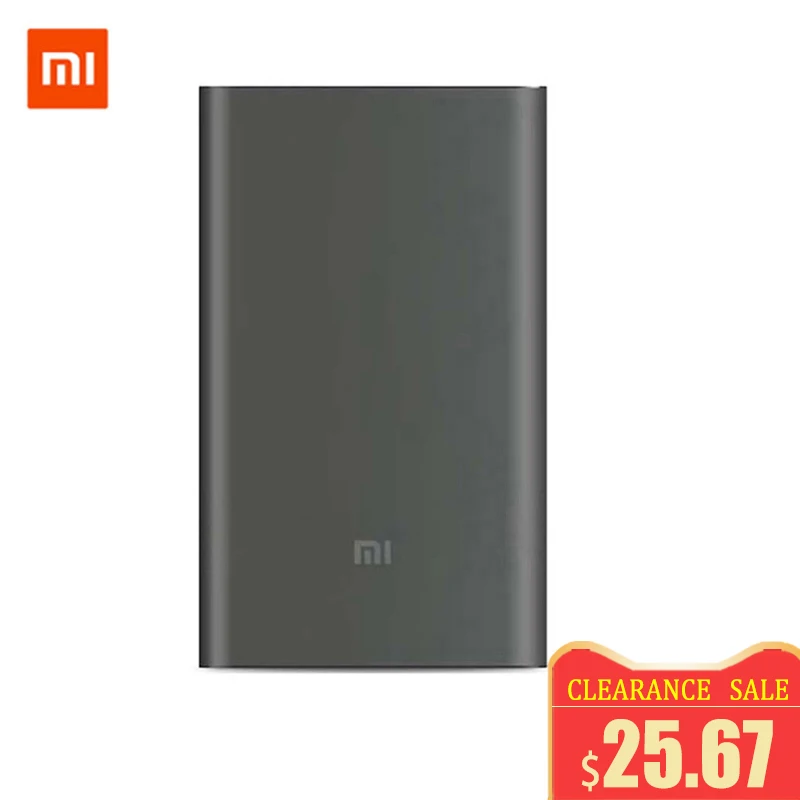 Xiao mi Оригинал power Bank 10000 мАч Pro type-C внешний аккумулятор Портативная зарядка bank