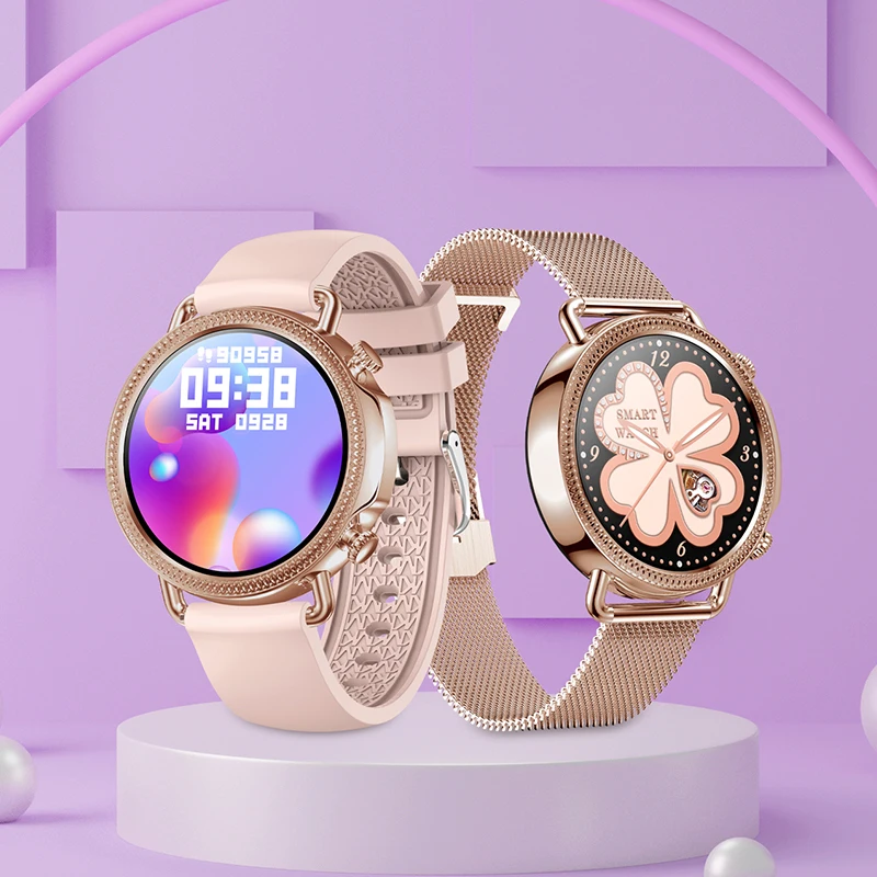 

Watch For Women Smart Watch Silicone Metal Band Wrist Temperature Bracelet Waterproof Blood Pressure Smart Clock Smart Watch