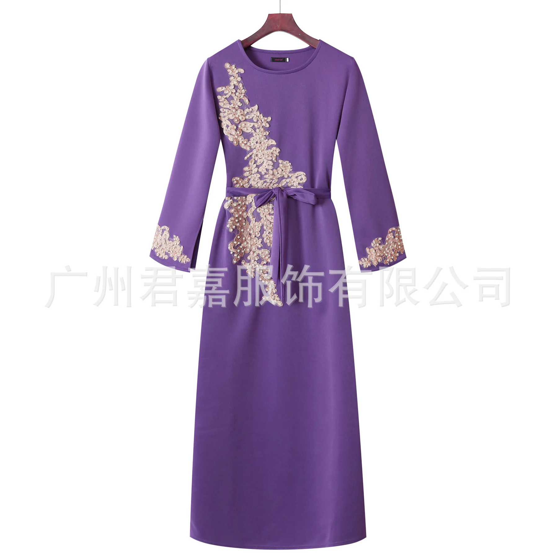 Платье WEPBEL женское с цветочным кружевом мусульманская абайя модное повседневное