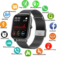 p8 women men color screen full touch fitness tracker blood pressure passomete push message smartwatches for xiaomi apple