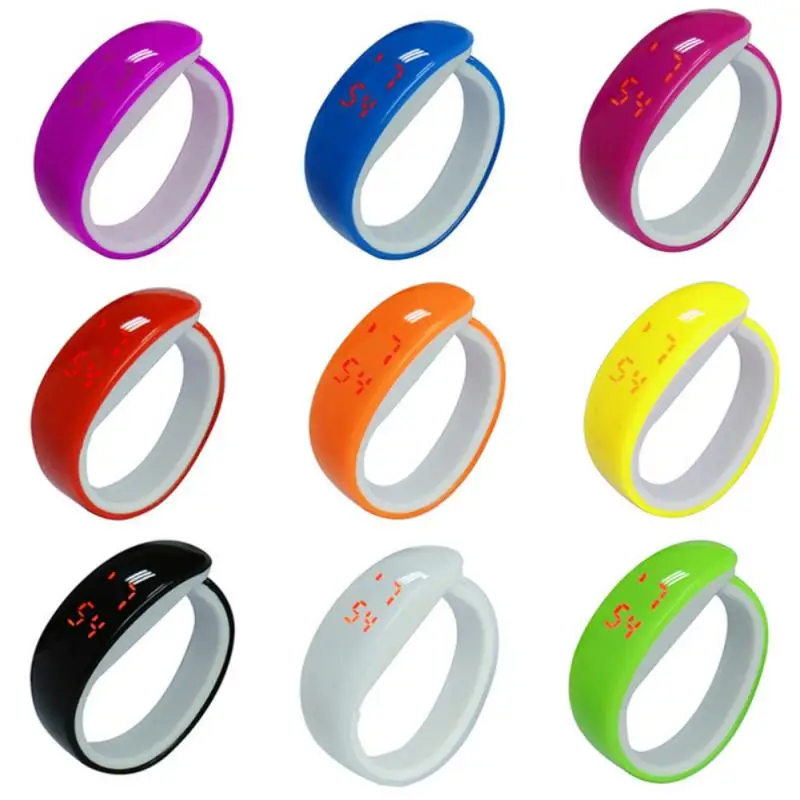 Спортивный светодиодный браслет Elektronische часы с ремешком цифровой цифровые