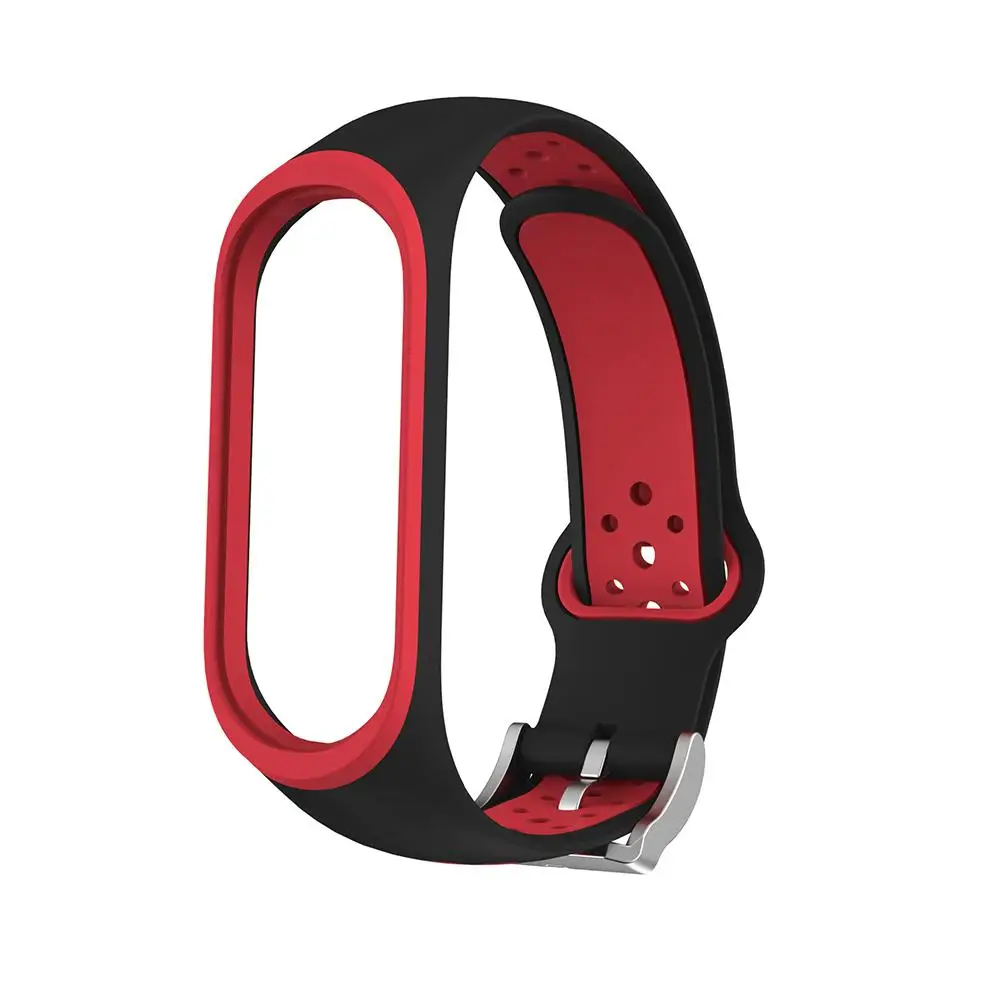 Для Xiaomi Mi Band 4 спортивная мягкая силиконовая лента Два цвета браслет ремешок на