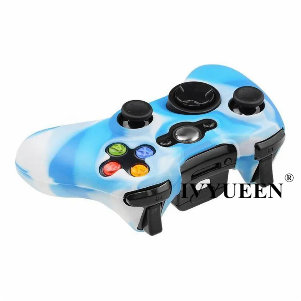 IVYUEEN 20 цветов мягкий силиконовый защитный чехол для microsoft Xbox 360 проводной/беспроводной контроллер аналоговые палочки крышки