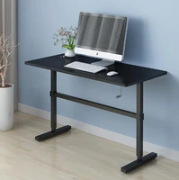 standing office desk table manual lift adjustable ergonomic simple office computer desk stable table 10060cm support 160kg