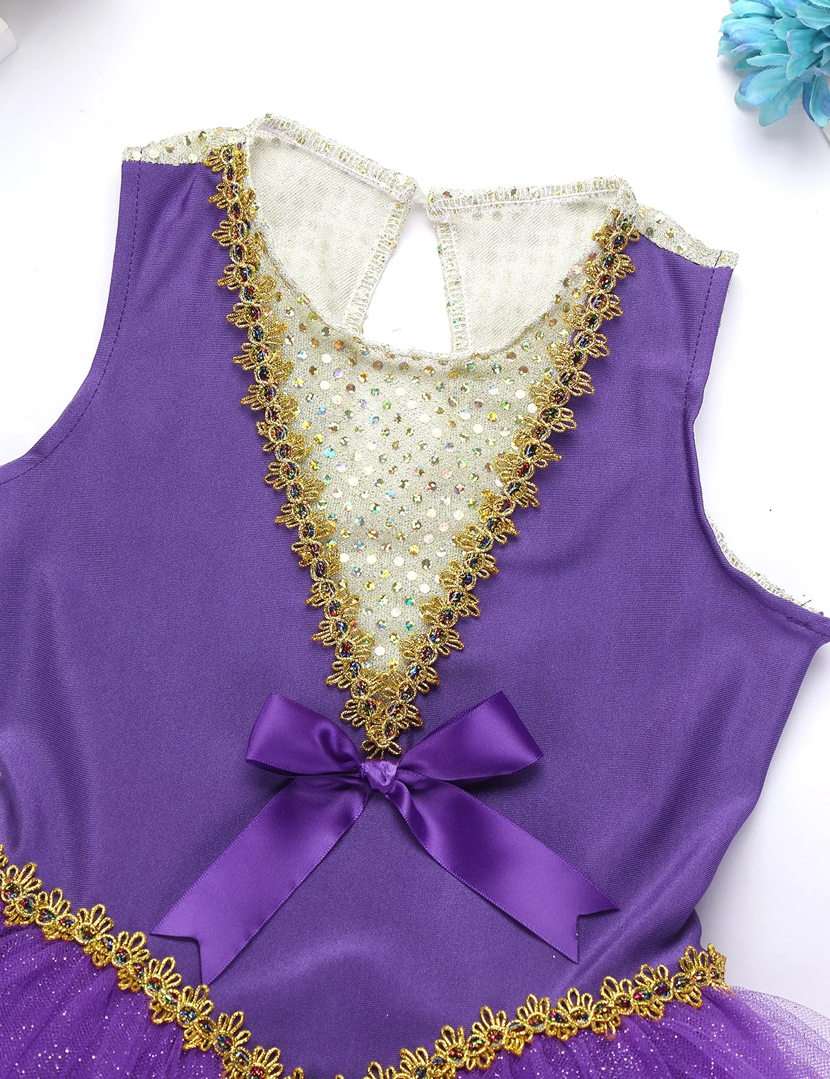 Детское платье для девочек без рукавов костюм акробата разрешенная Акция Обруч