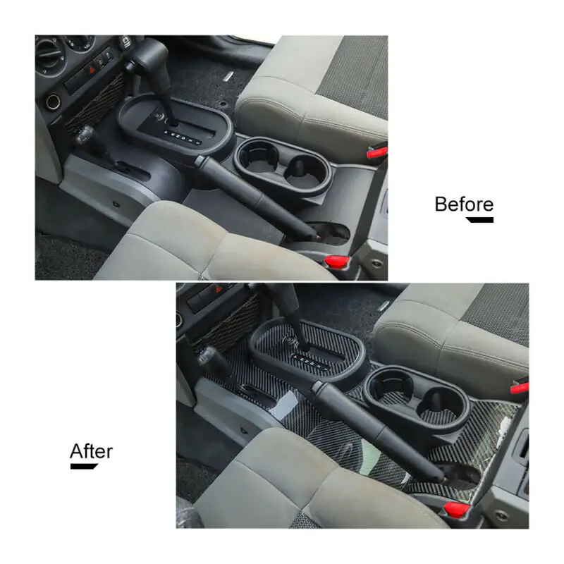 

10 Pcs Gear Shift Sticker Trim Fashion For Jeep Wrangler JK 2007-10 Mouldings
