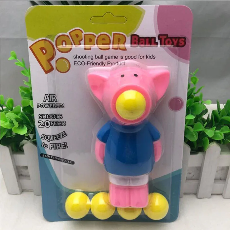 piggy Животные экструзии Единорог хитрый Творческий мягкий декомпрессии крокодил вентиляция мягкая бомба стрельба детские игрушки - Цвет: piggy