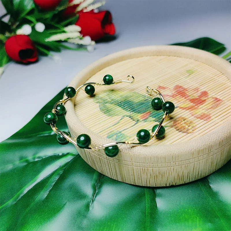 Браслет из камня ручной работы Tocantins простой подарок для девушек женщин Открытый