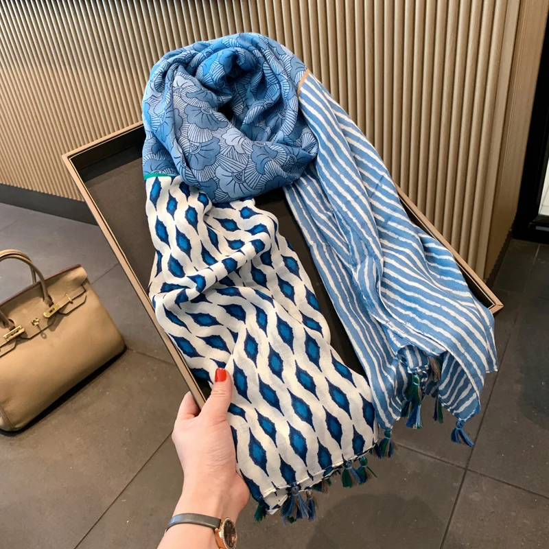 

Роскошный шелковый шарф, женские дизайнерские шали, осенний Новый Модный теплый шарф, женские шарфы, зимние высококачественные палантины д...